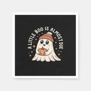 Serviette En Papier Petit Bois Est Presque Dû Halloween Grossesse Reve