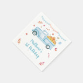 Serviette En Papier Petit Camion Citrouille Anniversaire Napkins (Coin)