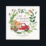 Serviette En Papier Petit Camion Citrouille tombe dans le Baby shower<br><div class="desc">♥ Ces serviettes en papier sont un grand complément à votre fête ! Petit thème Citrouille... Affichez ce design avec vos détails ! ← Si vous avez besoin de coordonner les articles de MATCHING, veuillez consulter notre collection ou notre boutique correspondante. Vous avez des questions sur nos designs ou si...</div>