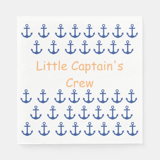 Serviette En Papier Petit Capitaine Serviettes (Devant)