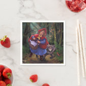 Serviette En Papier Petit Chaperon Rouge (En situation)