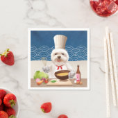 Serviette En Papier Petit Chien Chef (En situation)