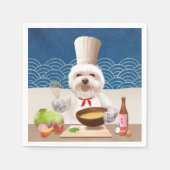 Serviette En Papier Petit Chien Chef (Devant)