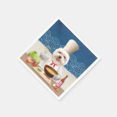 Serviette En Papier Petit Chien Chef (Coin)