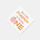 Serviette En Papier Petit Citrouille 1er anniversaire (Coin)