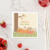 Serviette En Papier Petit Citrouille Automne Thème Baby shower Fournit (En situation)