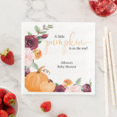 Serviette En Papier Petit citrouille baby shower (En situation)