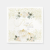 Serviette En Papier Petit Citrouille En Chemin (Devant)