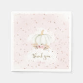 Serviette En Papier Petit Citrouille en route baby shower (Devant)