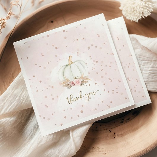 Serviette En Papier Petit Citrouille en route baby shower