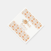 Serviette En Papier Petit Citrouille Feuilles d'automne automne 1er an (Coin)