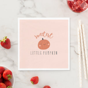 Serviette En Papier petit citrouille mignon