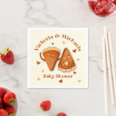 Serviette En Papier Petit Citrouille Pie Baby shower d'automne (En situation)