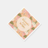 Serviette En Papier Petit Citrouille Premier anniversaire Nom personna (Coin)