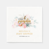 Serviette En Papier Petit Citrouille sur le chemin Automne Baby shower (Devant)