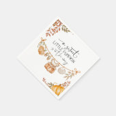 Serviette En Papier Petit Citrouille sur le chemin Baby shower (Coin)