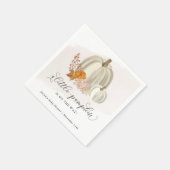 Serviette En Papier Petit Citrouille sur le chemin Baby shower Customi (Coin)