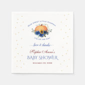 Serviette En Papier Petit Citrouille Thanksgiving Baby shower Pap (Devant)