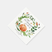 Serviette En Papier Petit Citrouille tomber dans l'amour Baby shower a (Coin)