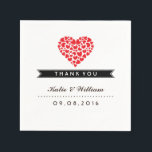 Serviette En Papier Petit Coeur et Red Love Papier Napkin pour Mariage<br><div class="desc">Petits coeurs formant la forme de l'amour. Personnalisez la serviette en papier pour mariage ou toute occasion spéciale comme la douche nuptiale, fête de fiançailles, anniversaire, anniversaire, dîner annuel et plus encore. Design simple et élégant. Obtenez un autocollant correspondant, une carte d'invitation, un affranchissement et plus de ma boutique zazzle....</div>