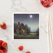 Serviette En Papier Petit Cottage Au Lune (En situation)