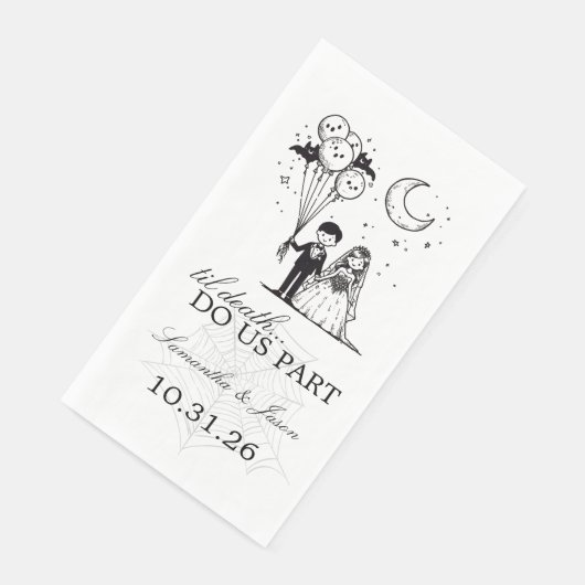 Serviette En Papier Petit couple éffrayant (Coin)