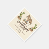 Serviette En Papier petit cowboy en chemin, baby shower garçon occiden (Coin)