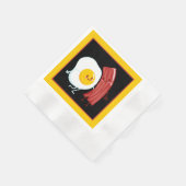 Serviette En Papier Petit-déjeuner au bacon et aux oeufs (Coin)