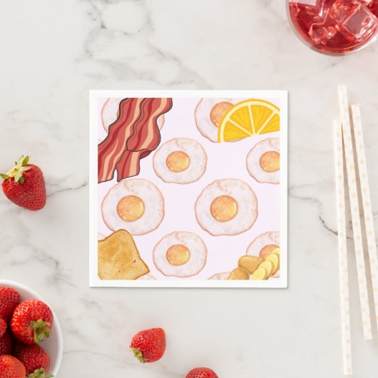 Serviette En Papier Petit déjeuner - Brunch Papier serviettes (En situation)