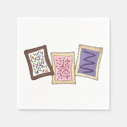 Serviette En Papier Petit-déjeuner congelé Pâtisserie Grille-pain Junk (Devant)