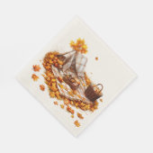 Serviette En Papier Petit déjeuner d'automne (Coin)