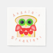 Serviette En Papier Petit-déjeuner de fruits de choux (Devant)