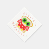 Serviette En Papier Petit-déjeuner de fruits de choux (Coin)