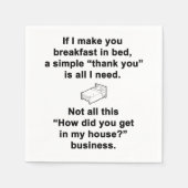 Serviette En Papier Petit déjeuner en Bed (Devant)