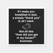 Serviette En Papier Petit déjeuner en Bed (Devant)