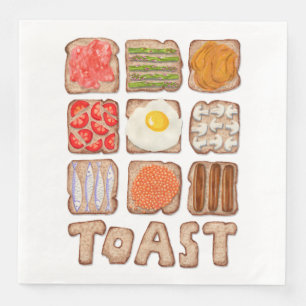 Serviette En Papier Petit-déjeuner Papier Toast Naples
