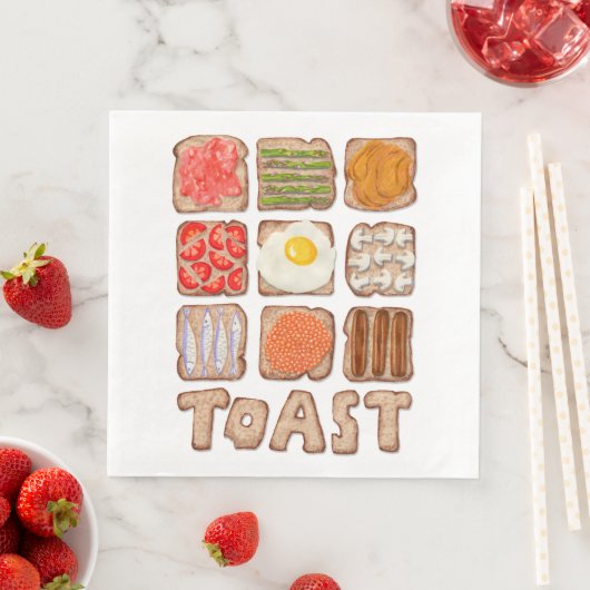 Serviette En Papier Petit-déjeuner Papier Toast Naples (En situation)