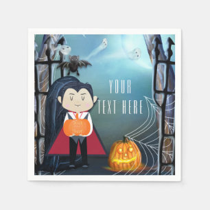 Serviette En Papier Petit Dracula Vampire Halloween Fête d'anniversair