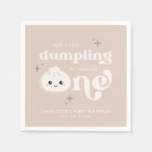 Serviette En Papier Petit Dumpling Bao Dim Sum Premier anniversaire (Devant)