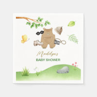 Petit explorateur Baby Shower Forêt de Bois