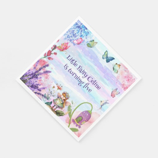 Serviette En Papier petit fée d'anniversaire Papier Napkin (Coin)