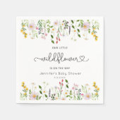 Serviette En Papier Petit fleur sauvage en route baby shower (Devant)