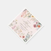 Serviette En Papier Petit Fleur sauvage qui tourne un joli 1er anniver (Coin)