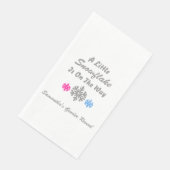 Serviette En Papier Petit flocon de neige en route (Coin)