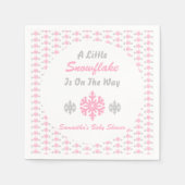 Serviette En Papier Petit Flocon Sur Le Chemin (Devant)