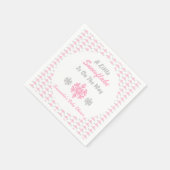 Serviette En Papier Petit Flocon Sur Le Chemin (Coin)
