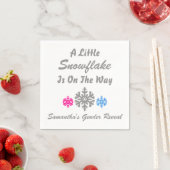 Serviette En Papier Petit Flocon Sur Le Chemin (En situation)
