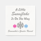 Serviette En Papier Petit Flocon Sur Le Chemin (Devant)