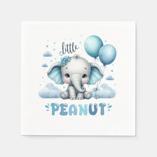 Serviette En Papier Petit garçon cacahuète (Devant)