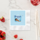 Serviette En Papier Petit garçon de petite fille (En situation)
